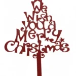 Torta beszúró - Marry Christmas akril