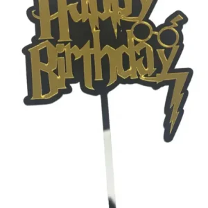 Torta beszúró " Happy Birthday" - Harry Potter