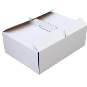 Tortadoboz füles fehér 29x40x14cm