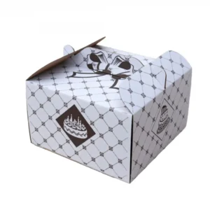 Tortadoboz füles mintás 25x25x15cm