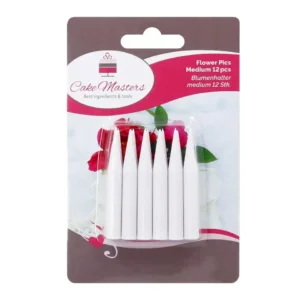 Cake Masters Beszúrható Virág Tartó Csövecskék Élő Virághoz - Közepes - 12db-os