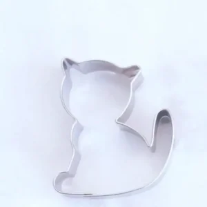 Cake-Masters Rozsdamentes kiszúró - Macska 6cm
