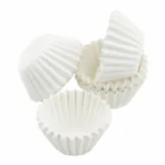 CM - 100 darabos muffin papír, bonbon papír – Fehér