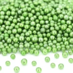 CM Cukorgyöngy Metálzöld 3mm 50g