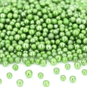 CM Cukorgyöngy Metálzöld 3mm 50g