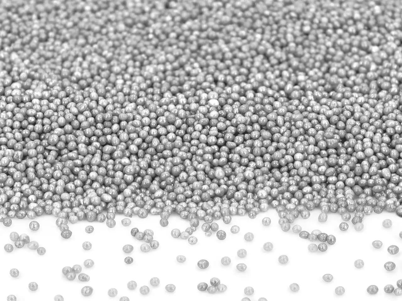 CM Mini gyöngy nonpareils - ezüst 90g