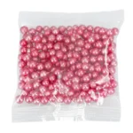 CM Puha Cukorgyöngy -  Metálrózsaszín 7mm 60g