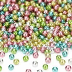CM Színes metál cukorgyöngy keverék -  Harlekin 50g