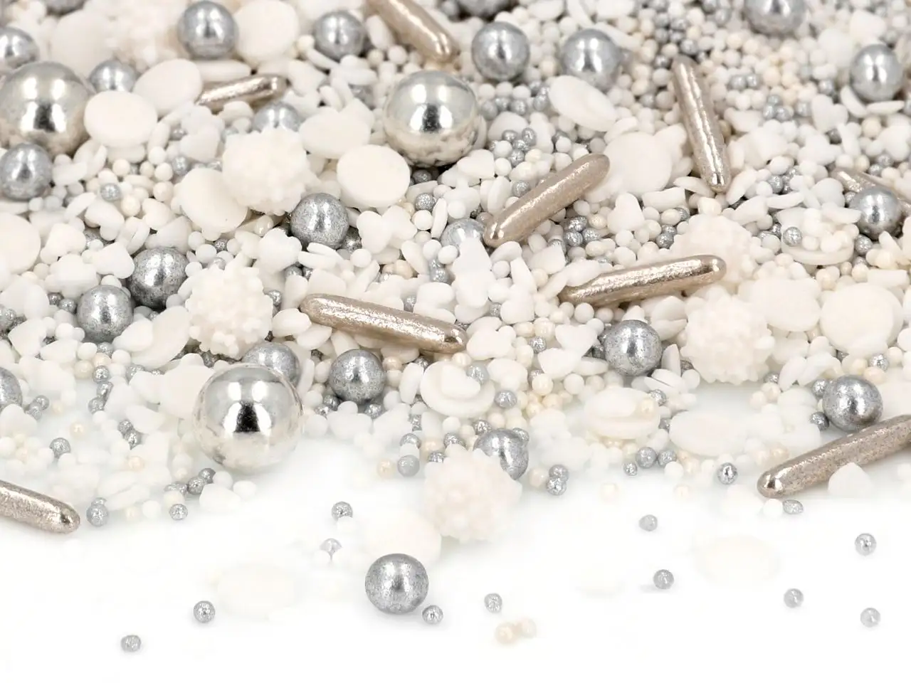 CM szórócukor keverék Pure Pearlfection - Fehér, ezüst 80g