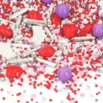 CM Szórócukor mix Royal Romance 80g - Lila Piros Szivecskés