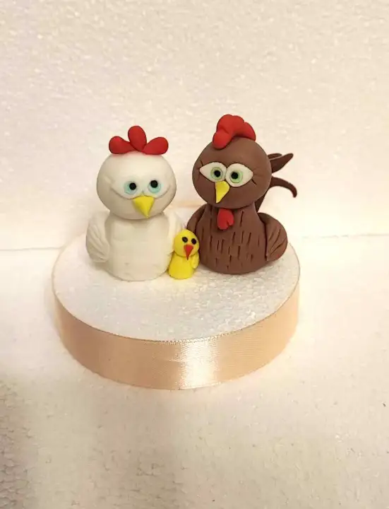 Cukorfigura - Farm állatok - Csirkék