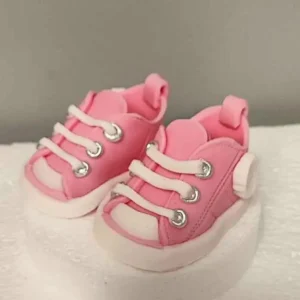 Cukorfigura - Rózsaszín baba cipők