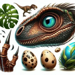 Dínó szem és karmok2 A4