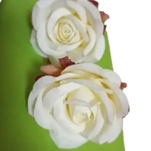 Cukorvirág -  Tépett szirmú rózsa - Fehér  7-8cm