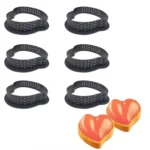 6 darabos tarte forma, desszert gyűrű – Szív