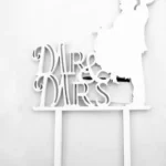 Díszítő Beszúró - Fa emelős pár 18,5 x 11cm