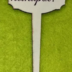 Díszítő beszúró - Nyomtatott fa nagy beszúrós tábla Boldog névnapot felirattal  14cm x 6,5cm