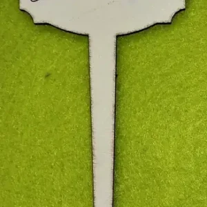 Díszítő beszúró - Nyomtatott fa nagy beszúrós tábla Boldog születésnapot! felirattal  14cm x 6,5cm