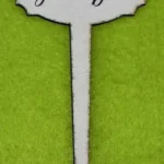 Díszítő beszúró - Nyomtatott fa nagy beszúrós tábla Szeretettel anyák napjára felirattal 14cm x 6,5c