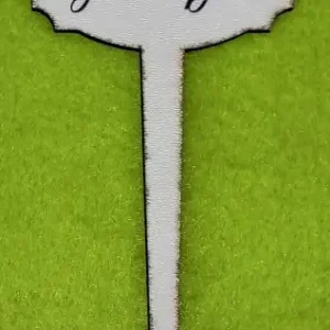 Díszítő beszúró - Nyomtatott fa nagy beszúrós tábla Szeretettel anyák napjára felirattal 14cm x 6,5c