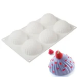 6 Részes Szilikon Forma, Mousse Forma – Parfum – Hullámos Muffin