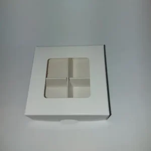 Fehér bonbon doboz – 4db-os