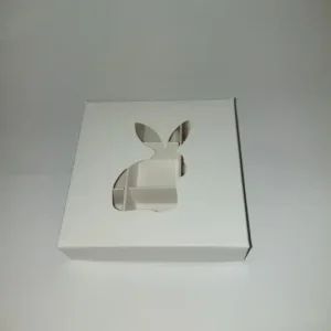 Fehér húsvéti nyuszis bonbonos doboz - 9db-os