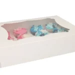 Funcakes Cupcake-Muffin 12db-os ablakos Box - Fehér
