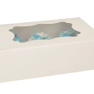 Funcakes Cupcake-Muffin 6db-os ablakos Box - Fehér