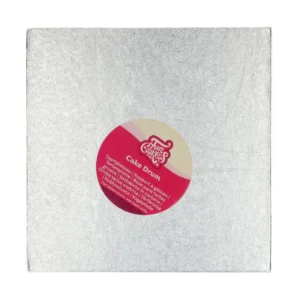 FunCakes négyzet alakú torta dob – Ezüst 25*25cm