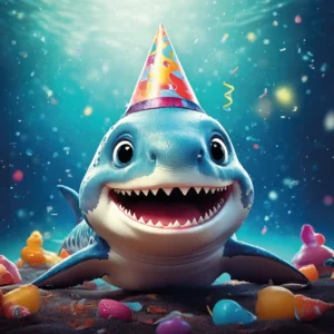 BabyShark szögletes 20x20cm