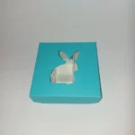 Kék húsvéti nyuszis bonbon doboz - 9db-os