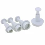 Kiszúró – Kör – 4db-os , Marcipánhoz és Fondanthoz