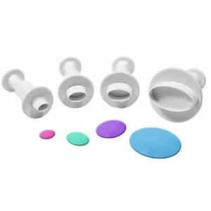 Kiszúró – Ovális – 4db-os, Marcipánhoz és Fondanthoz