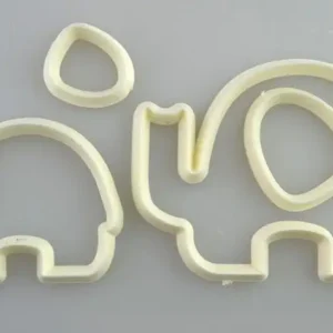 Kiszúró 2 részes műanyag - Elefántok