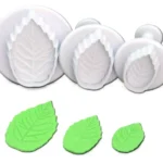 Kiszúró szett és mintázó - Rózsa levél, általános levél - 3 részes