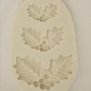 Magyal levél mintájú szilikon fondant és marcipán mintázó