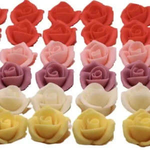 Marcipán rózsa Pro. - Közepes 4cm - Barack