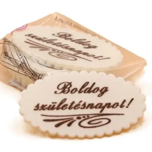 Marcipán tábla Pro. - Boldog születésnapot - Ovális 8g