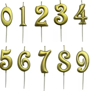 Számgyertya, Tortagyertya - Arany barokk