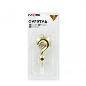 Számgyertya, Tortagyertya - arany 6cm - 9 - ?