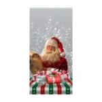 Mikulás zacskó szürke 15x35cm