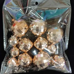 Torta beszúró 12 sb-os - Disco gömb arany