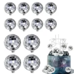 Torta beszúró 12 sb-os - Disco gömb ezüst