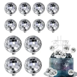 Torta beszúró 12 sb-os - Disco gömb ezüst