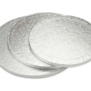 Tortadob ezüst csillogó   30cm 12mm vastag