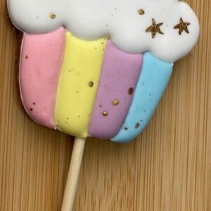 Mézeskalács - Szivárványos Muffin Unikornis