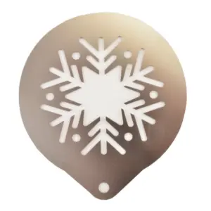 Perfect Home -  Cappuccino és süti díszitő sablon, stencil  8,5cm 1db