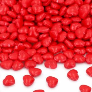 CM Szórócukor Piros szívek 80g