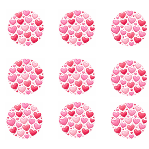 Szivecskés korongok - 15db korong